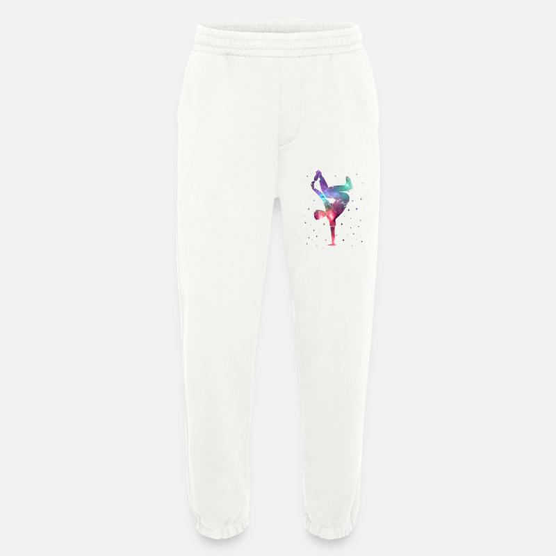 Breakdancing Breakdancer Weltraum Breakdance - Heavyweight Jogginghose - made by SPREAD - OFF WHITE