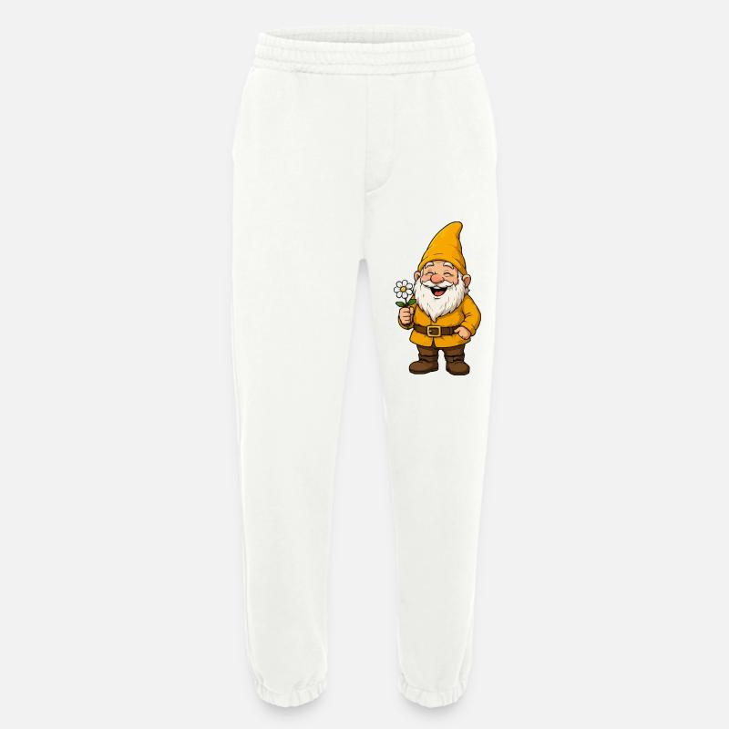 Nain fleur joyeux - Pantalon de jogging bio épais fabriqué en UE - OFF WHITE