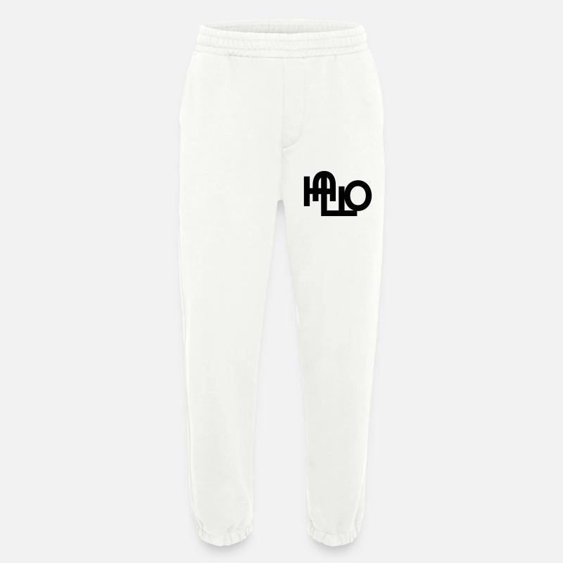 Hallo Begrüßung - Heavyweight Jogginghose - made by SPREAD  - OFF WHITE