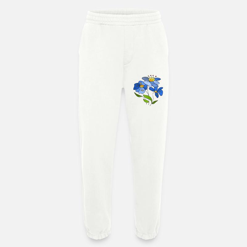 Blumen - Heavyweight Jogginghose - made by SPREAD  - OFF WHITE