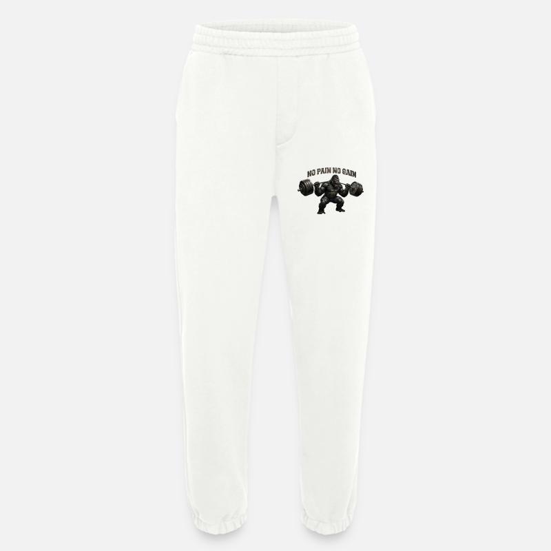 On n’a rien sans rien - Pantalon de jogging bio épais fabriqué en UE - OFF WHITE