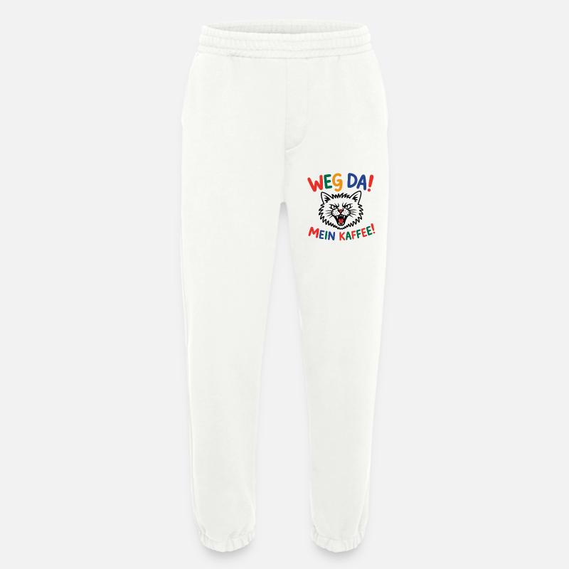 Weg da! Mein Kaffee Katzenpower - Heavyweight Jogginghose - made by SPREAD  - OFF WHITE