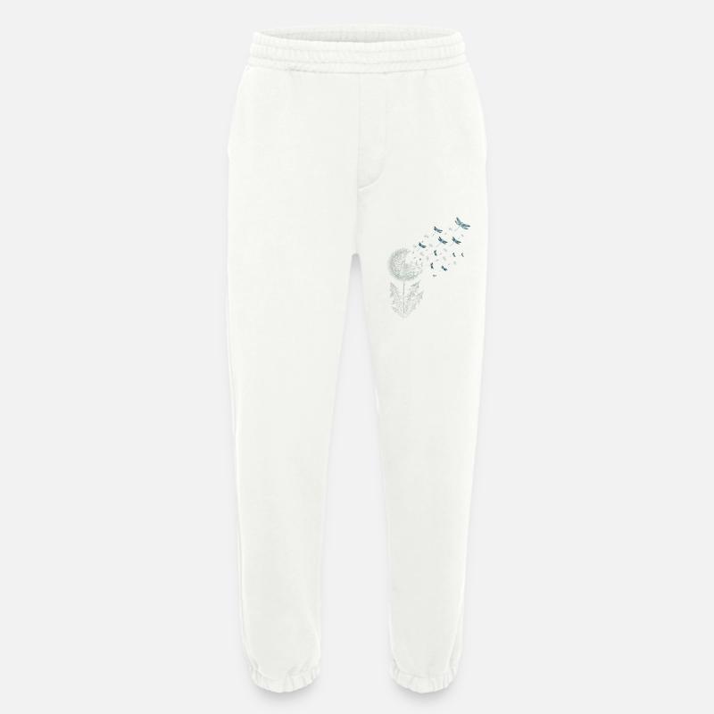 Pusteblume mit Libellen - Heavyweight Jogginghose - made by SPREAD - OFF WHITE