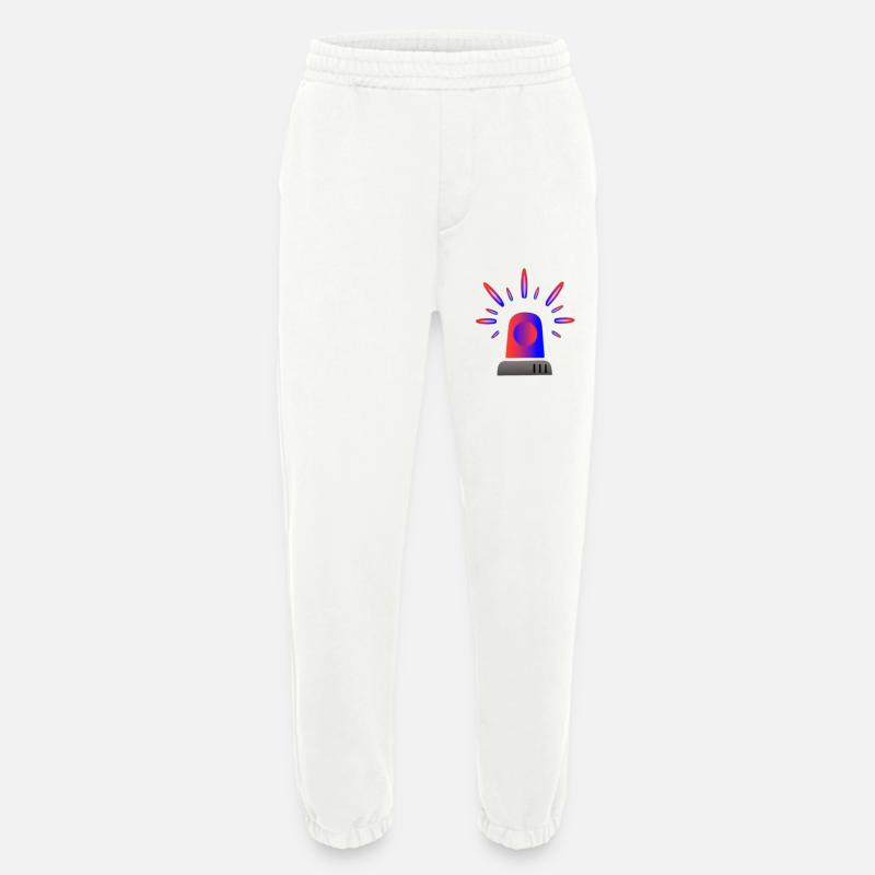 Rot-Blaue Sirene Warnleuchte - Heavyweight Jogginghose - made by SPREAD - OFF WHITE