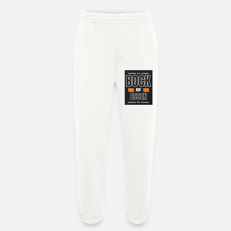 Bock auf Essen - Heavyweight Jogginghose - made by SPREAD  - OFF WHITE