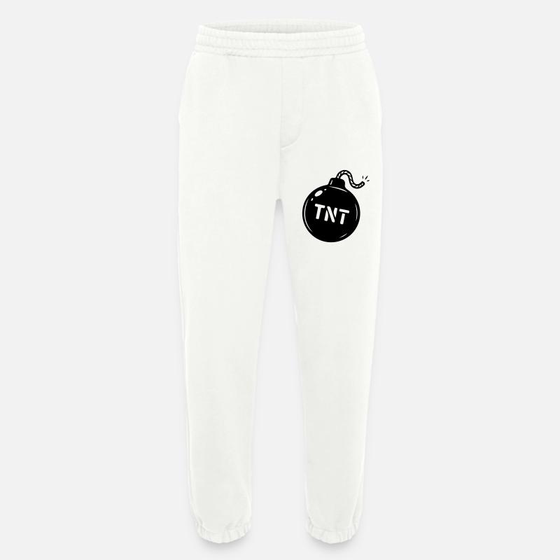 Bombe TNT Symbol - Heavyweight Jogginghose - made by SPREAD  - OFF WHITE
