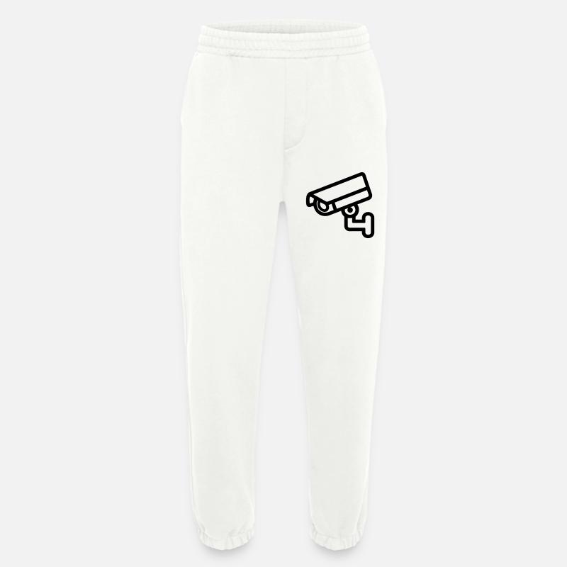caméra - Pantalon de jogging bio épais fabriqué en UE - OFF WHITE