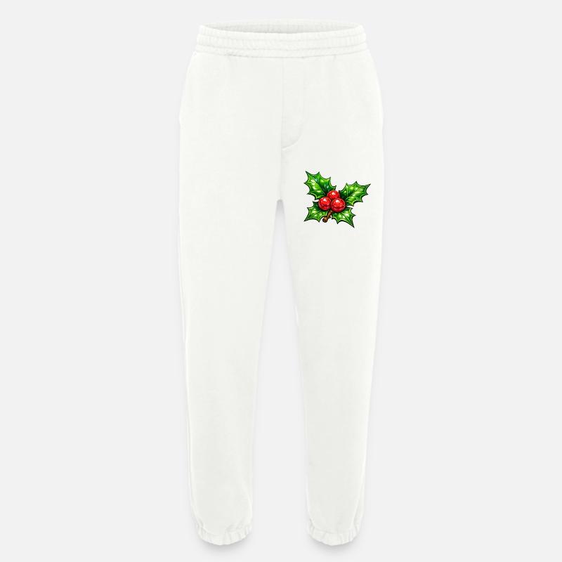 Stechpalme mit Beeren - Heavyweight Jogginghose - made by SPREAD - OFF WHITE