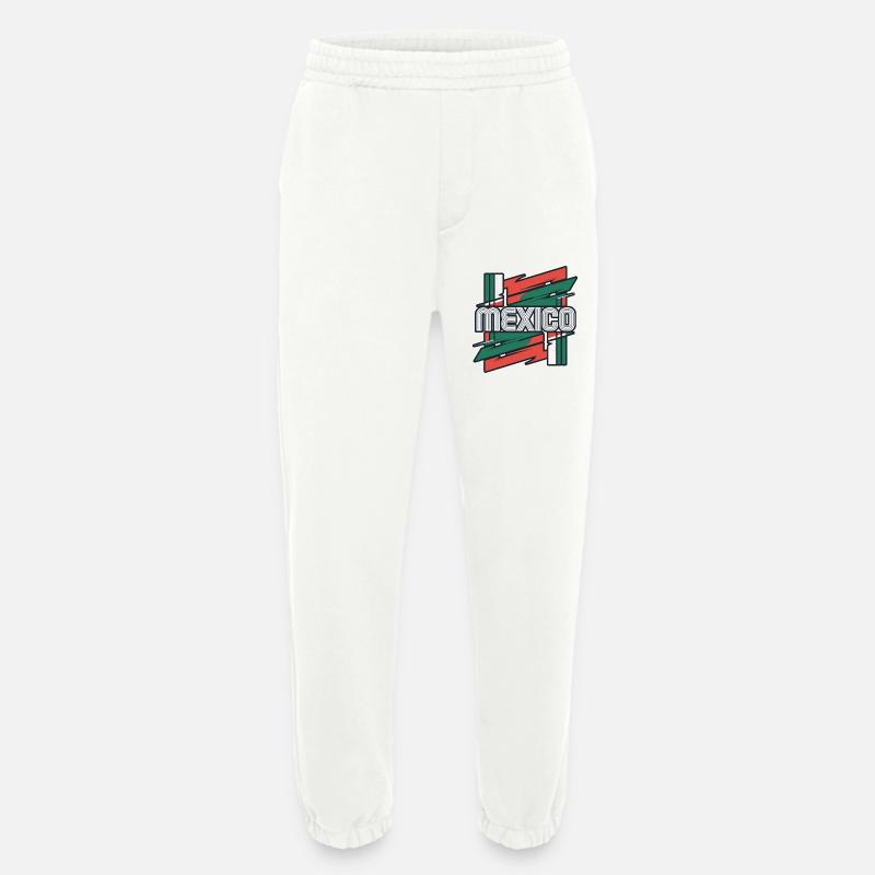 Mexico - Heavyweight Jogging Pants - made by SPREAD  - OFF WHITE