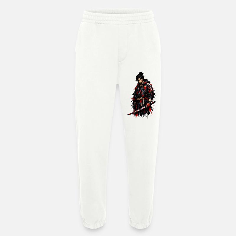 Red Shadow Samurai - Heavyweight Jogging Pants - made by SPREAD - OFF WHITE
