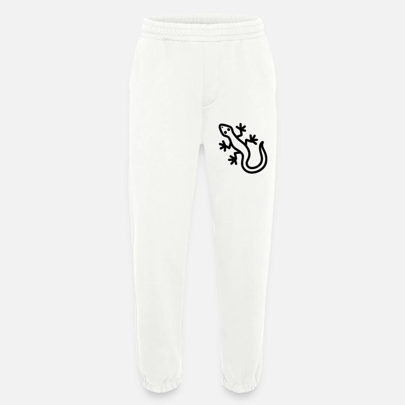 lizard - Heavyweight Jogging Pants - made by SPREAD - OFF WHITE