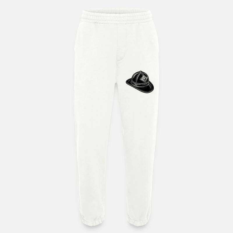 Fireman hat - Heavyweight Jogging Pants - made by SPREAD - OFF WHITE