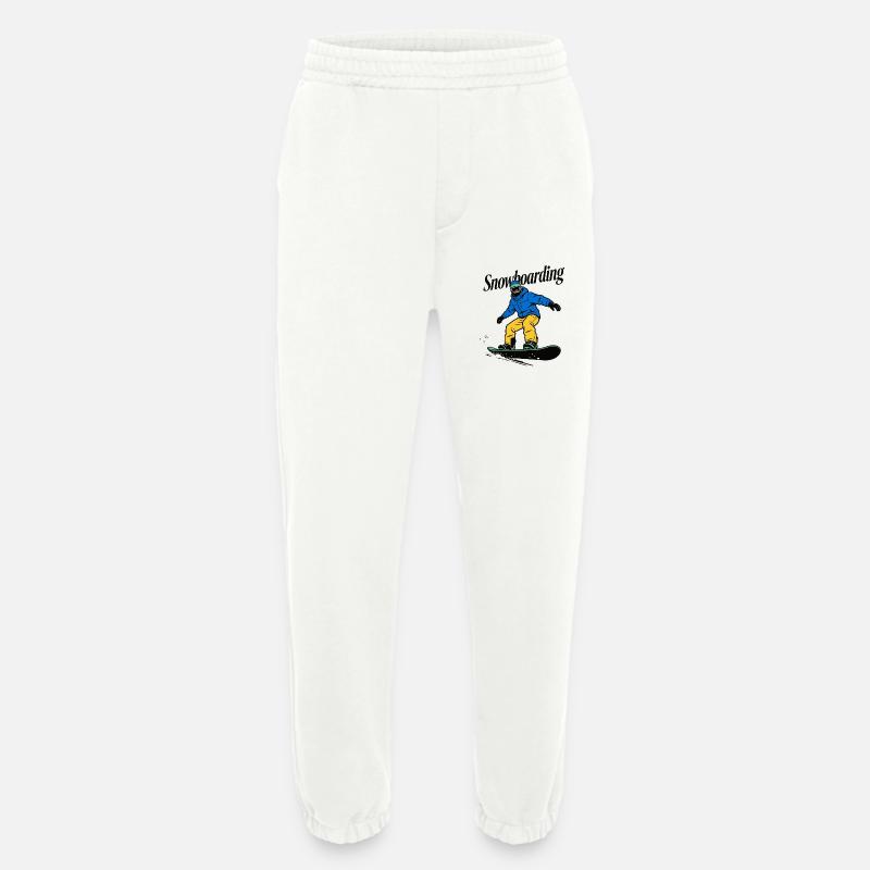 Snowboarder - Heavyweight Jogginghose - made by SPREAD  - OFF WHITE