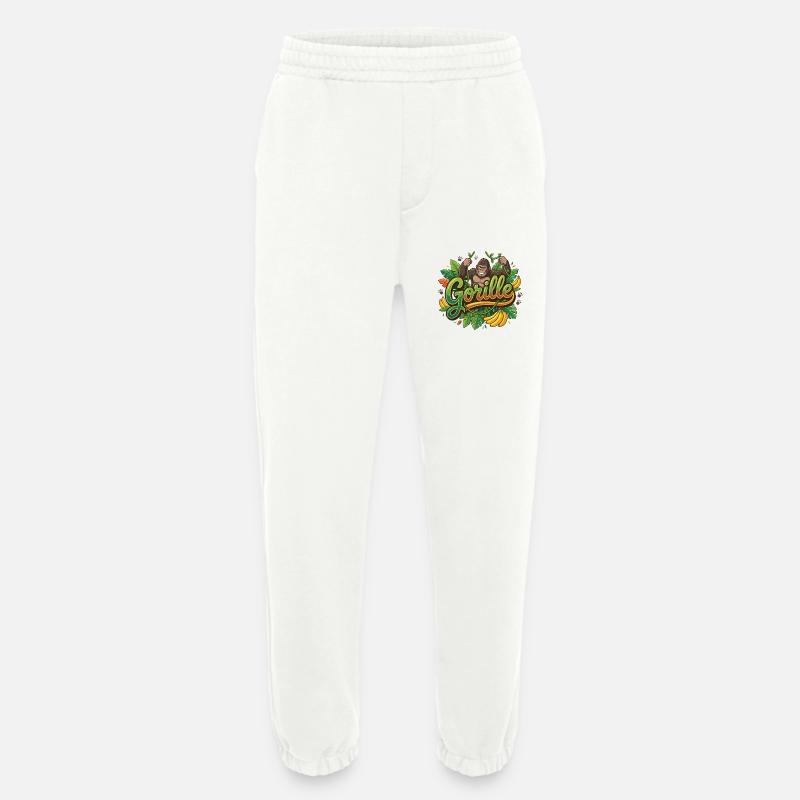 gorilla - Heavyweight Jogging Pants - made by SPREAD - OFF WHITE