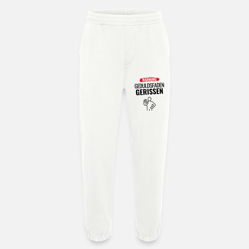 Warnung Humor Statement - Heavyweight Jogginghose - made by SPREAD  - OFF WHITE