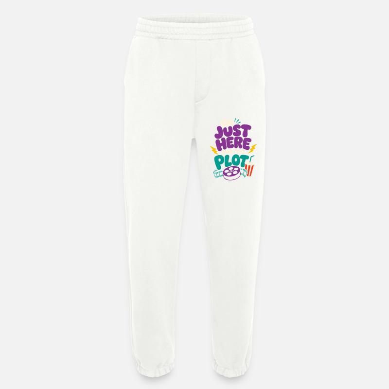 Just Here For The Plot - Heavyweight Jogginghose - made by SPREAD - OFF WHITE