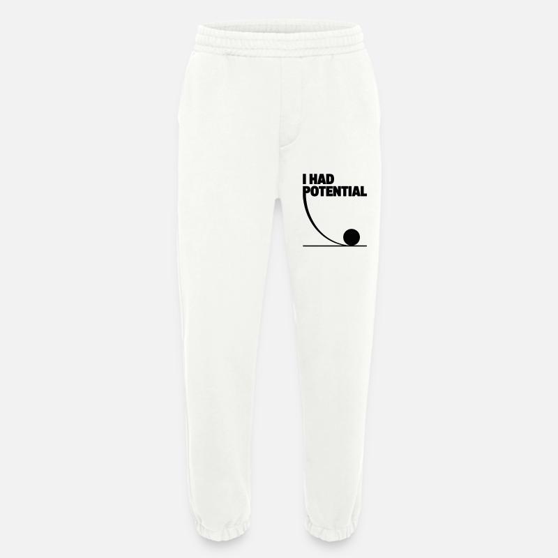 I had potential science math physics - Heavyweight Jogging Pants - made by SPREAD  - OFF WHITE