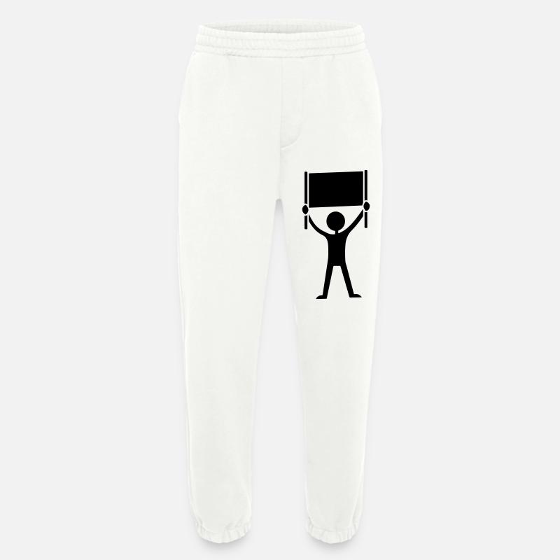 Embassy Demonstration - Heavyweight Jogging Pants - made by SPREAD - OFF WHITE