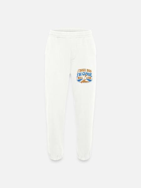 J’peux pas j’ai Canoë - Pantalon de jogging bio épais fabriqué en UE - OFF WHITE