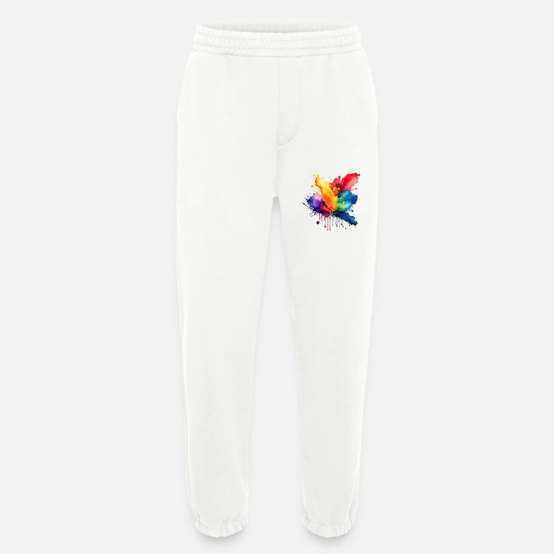 Farbspritzer Explosion - Heavyweight Jogginghose - made by SPREAD - OFF WHITE