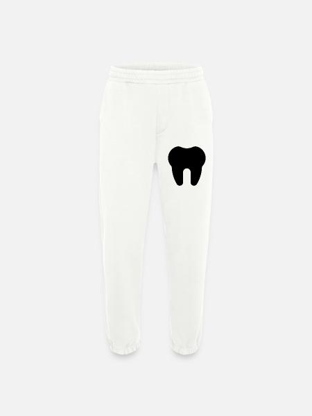 Tooth, Dentist, Dental Practice - Heavyweight Jogging Pants - made by SPREAD - OFF WHITE