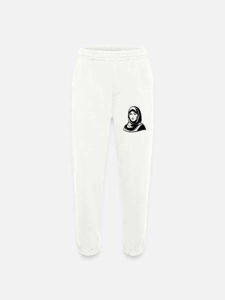 Hijab Woman - Heavyweight Jogging Pants - made by SPREAD  - OFF WHITE