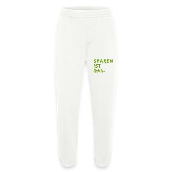 Sparen ist geil - Heavyweight Jogginghose - made by SPREAD  - OFF WHITE - Vorne