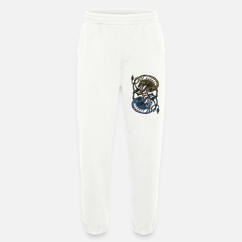 Wikinger Drachen - Heavyweight Jogginghose - made by SPREAD  - OFF WHITE