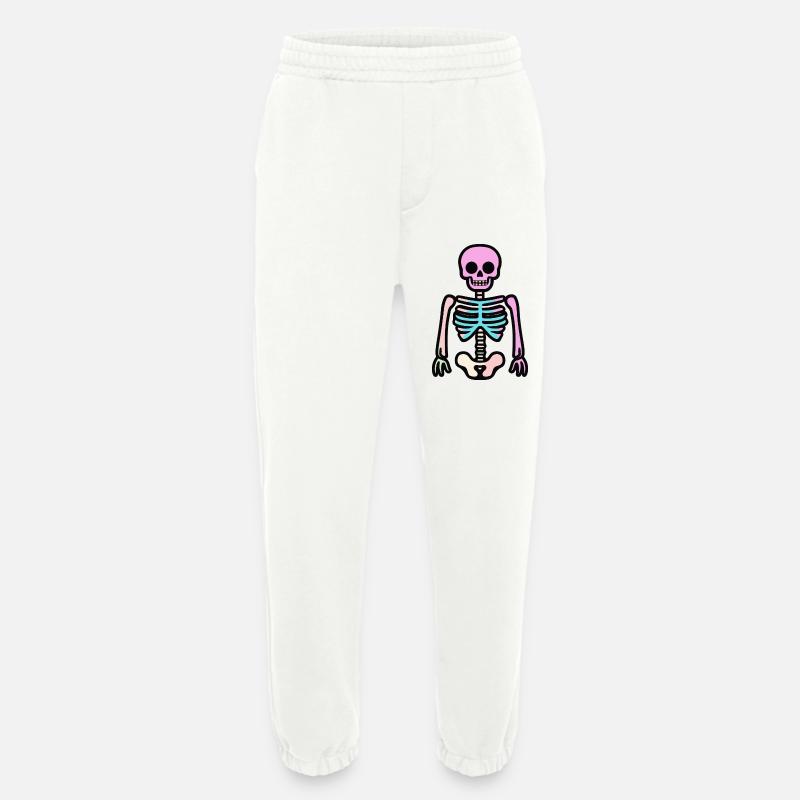 Skelett Halloween Comic - Heavyweight Jogginghose - made by SPREAD  - OFF WHITE