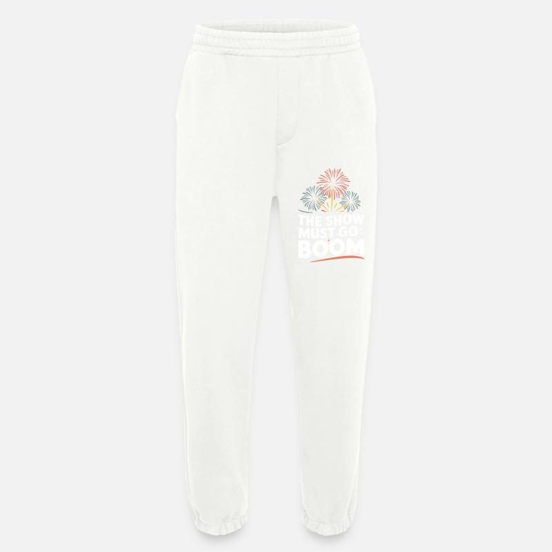 Pyrotechnics Fireworks Pyrotechnics - Heavyweight Jogging Pants - made by SPREAD - OFF WHITE