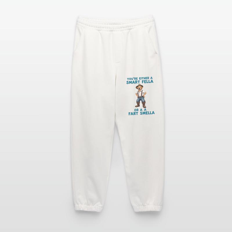 Du bist entweder ein schlauer Kerl oder ein Furzgeruch Heavyweight Jogginghose - made by SPREAD 