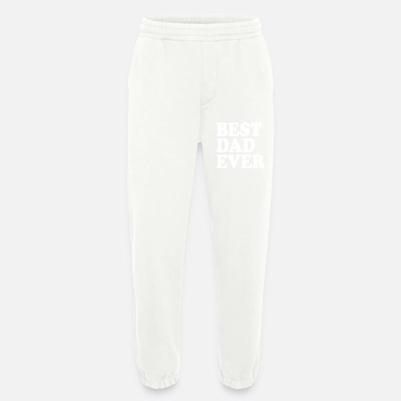 Best dad ever - Heavyweight Jogging Pants - made by SPREAD  - OFF WHITE