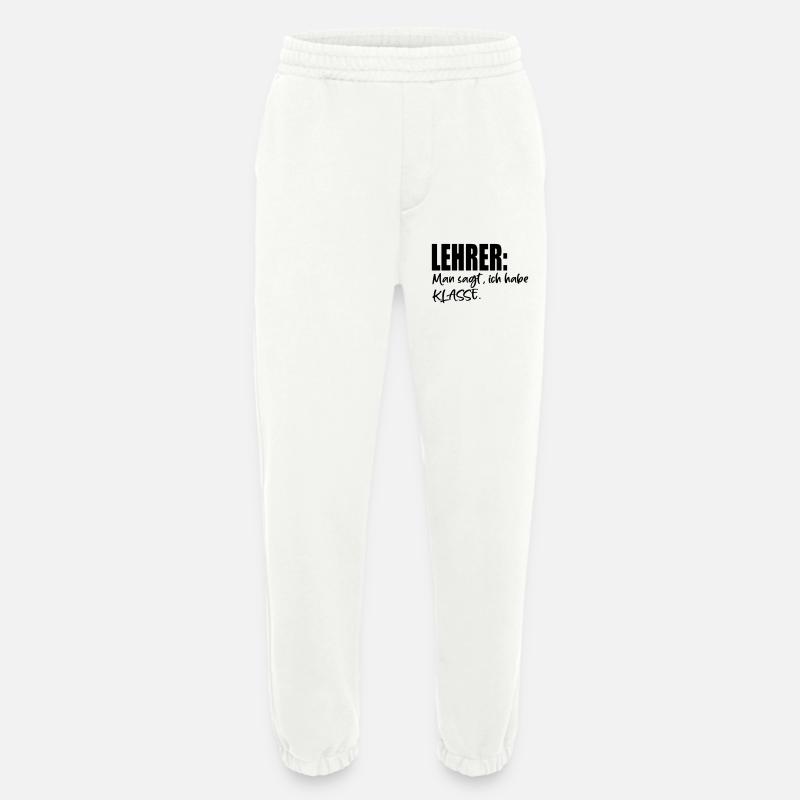 LEHRER SPRÜCHE MIT KLASSE - Heavyweight Jogginghose - made by SPREAD  - OFF WHITE