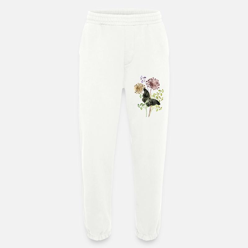Butterfly - Heavyweight Jogging Pants - made by SPREAD  - OFF WHITE