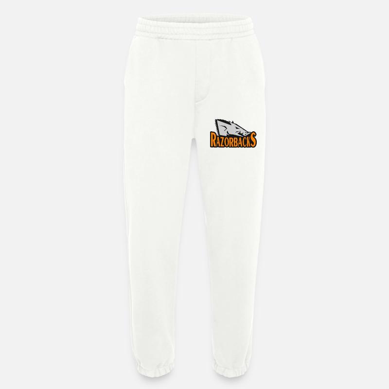 Razorbacks Bold Hog Emblem - Heavyweight Jogging Pants - made by SPREAD  - OFF WHITE