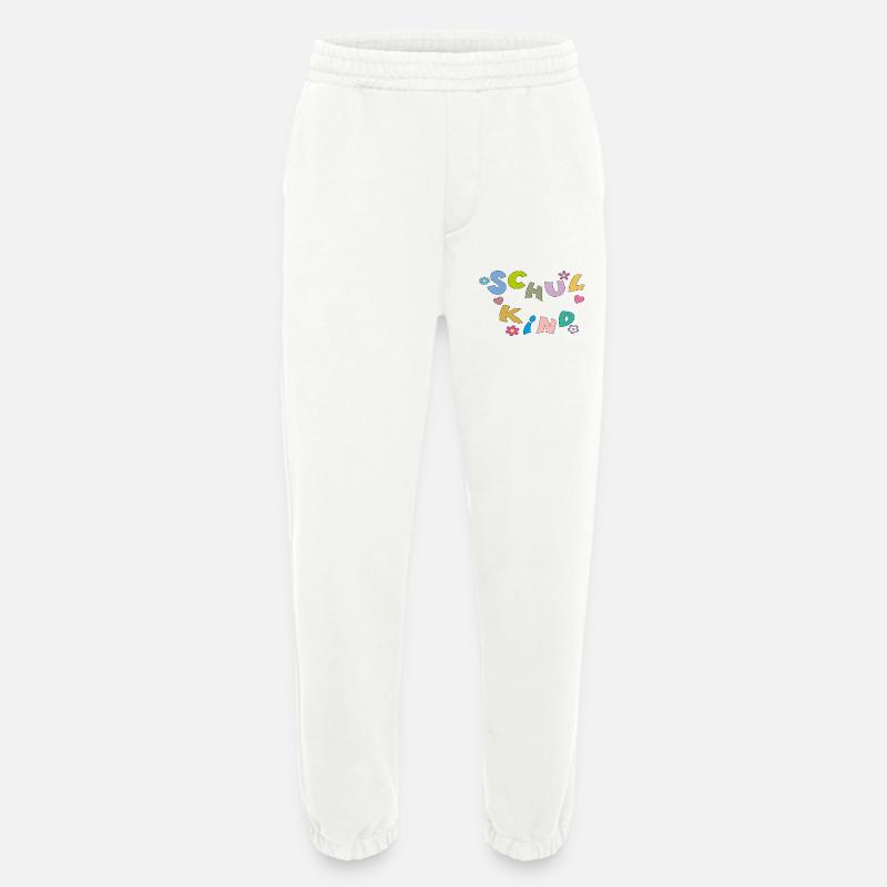 Bunte Schulkind Buchstaben - Heavyweight Jogginghose - made by SPREAD  - OFF WHITE