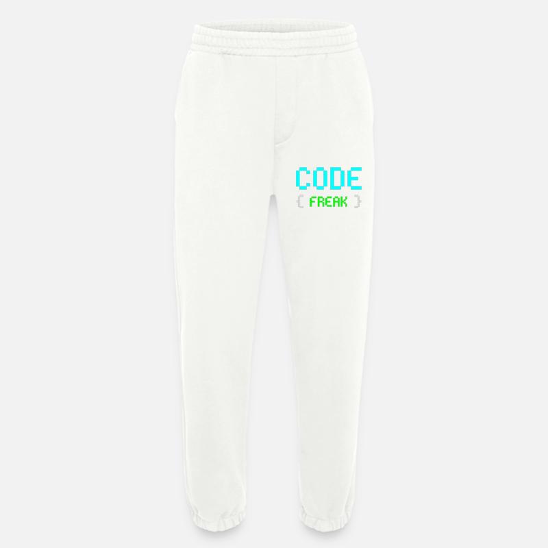 Pixel Code Freak Neon Tee - Heavyweight Jogginghose - made by SPREAD  - OFF WHITE