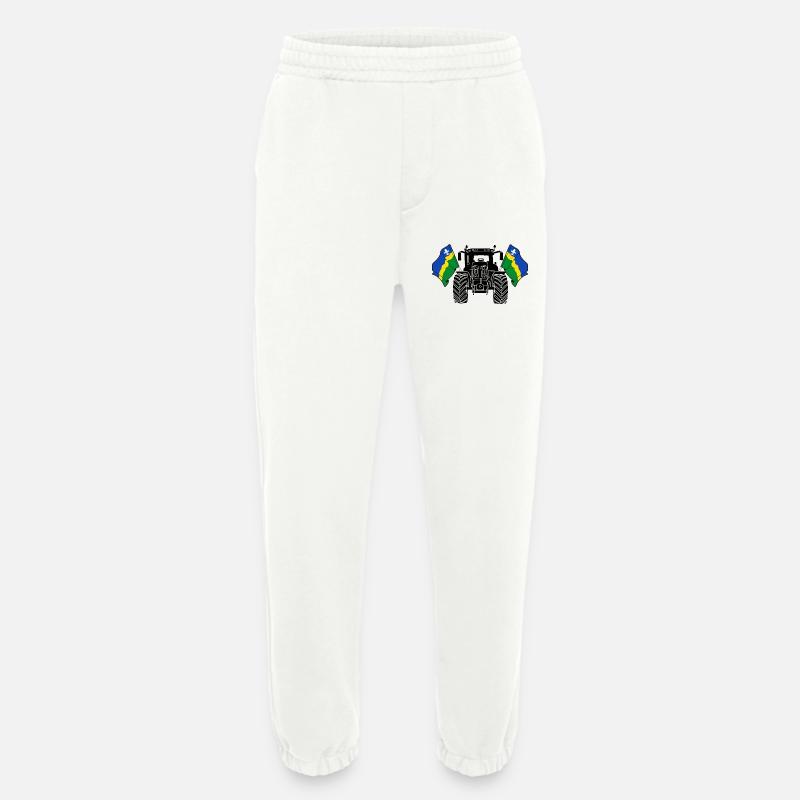 Flevoland_Tractor_Pride - Pantalon de jogging bio épais fabriqué en UE - OFF WHITE
