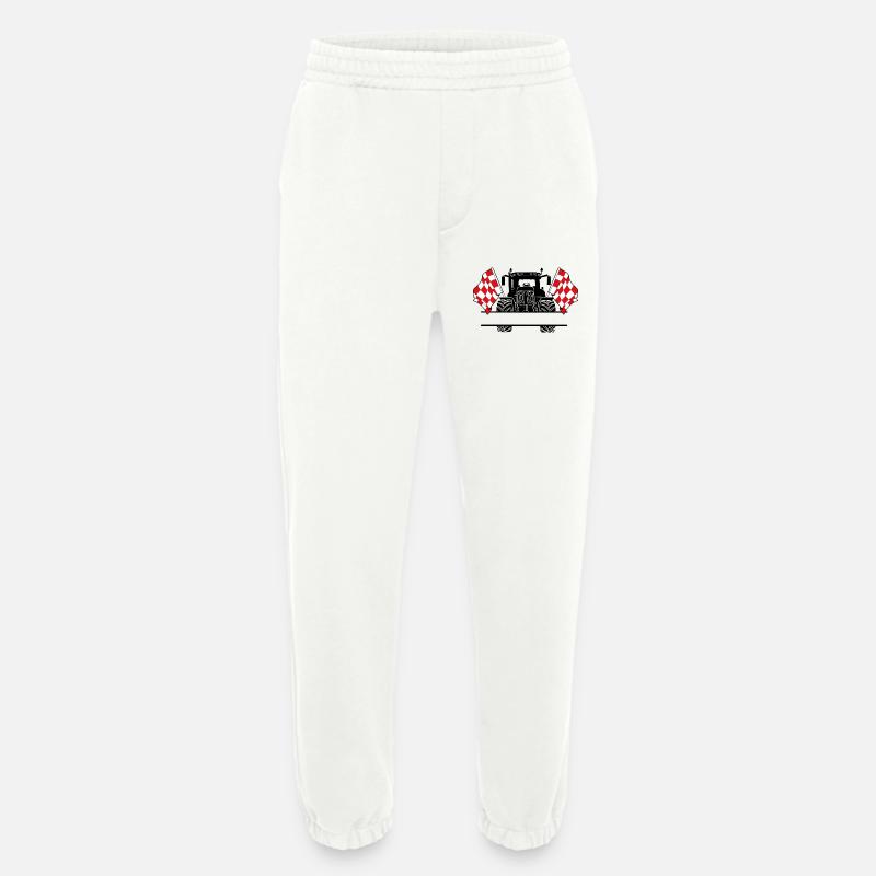 Brabant_Tractor_Custom_Edition - Heavyweight Jogging Pants - made by SPREAD  - OFF WHITE