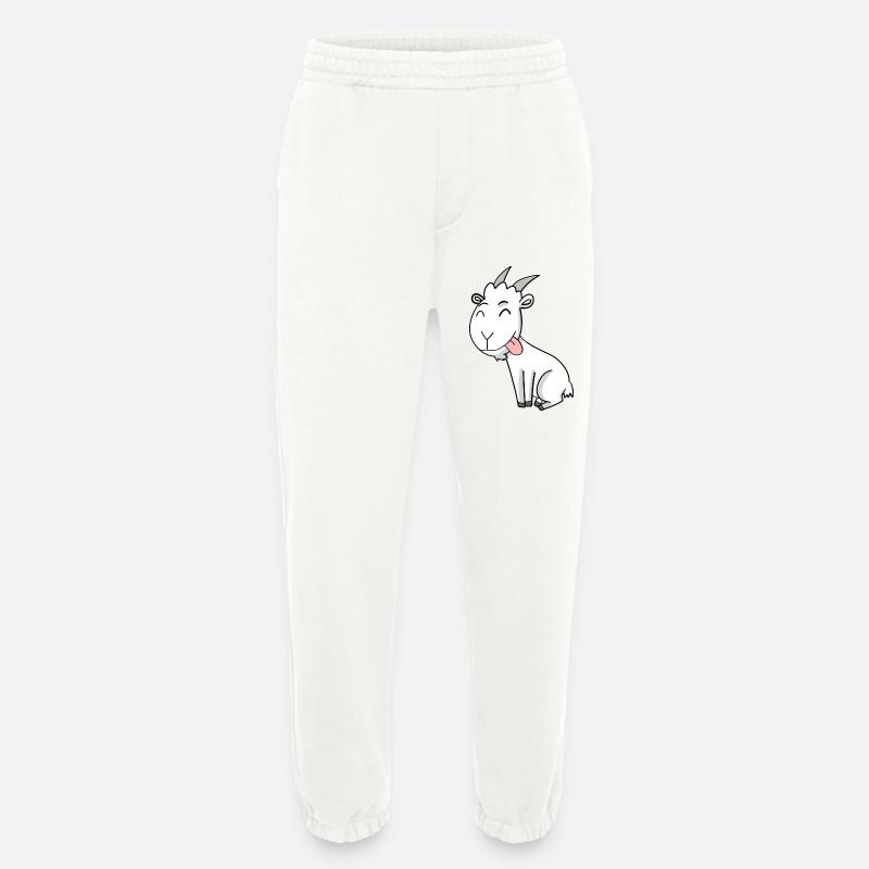 Ziege Ziegenbock Bock - Heavyweight Jogginghose - made by SPREAD  - OFF WHITE