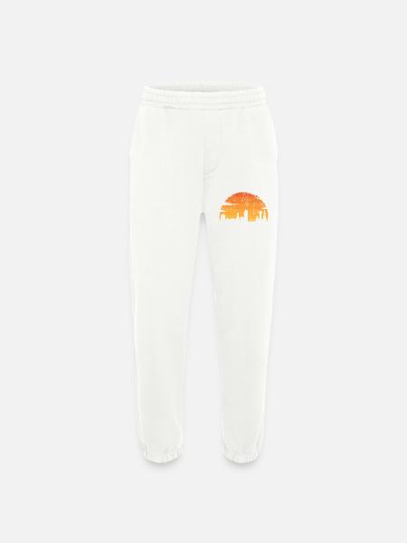 Urban Sunset Silhouette - Heavyweight Jogging Pants - made by SPREAD - OFF WHITE