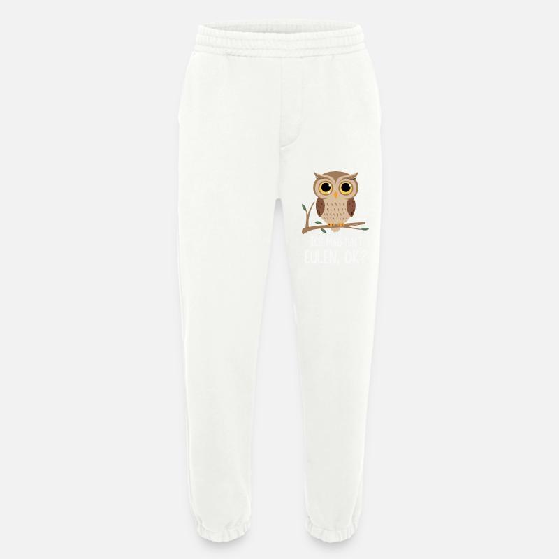 Nachteule Eule Eulen Vogel - Heavyweight Jogginghose - made by SPREAD  - OFF WHITE