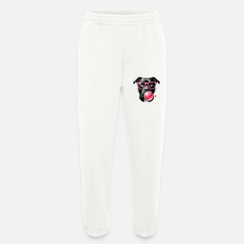 Cool with Pink Bubble Gum - Heavyweight Jogginghose - made by SPREAD - OFF WHITE