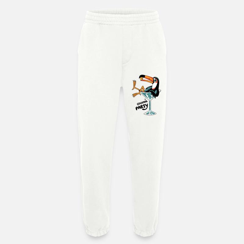 Party and toucan - Heavyweight Jogginghose - made by SPREAD  - OFF WHITE