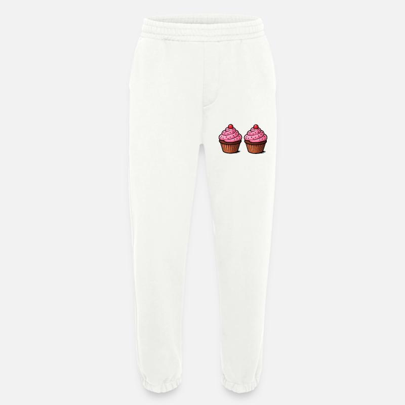 Cupcake Baking - Heavyweight Jogging Pants - made by SPREAD  - OFF WHITE
