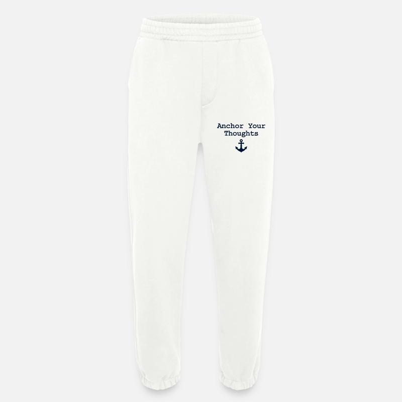 Anchor Your Thoughts Anker Spruch - Heavyweight Jogginghose - made by SPREAD  - OFF WHITE
