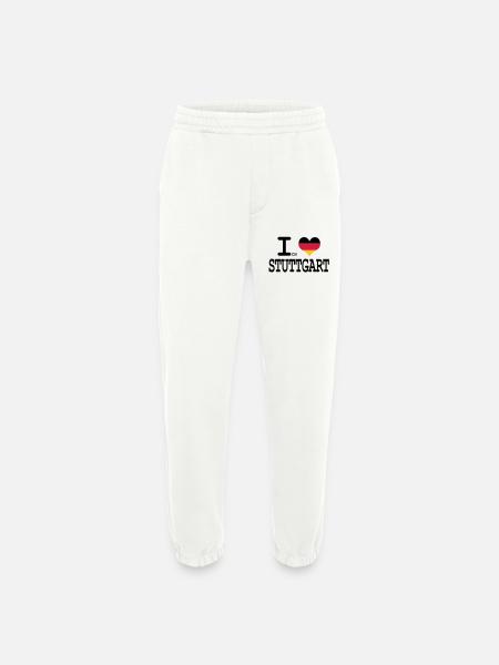 I Love Stuttgart - Heavyweight Jogging Pants - made by SPREAD - OFF WHITE