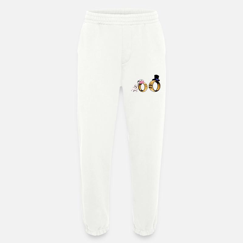 Brautringe Duo Love - Heavyweight Jogginghose - made by SPREAD  - OFF WHITE