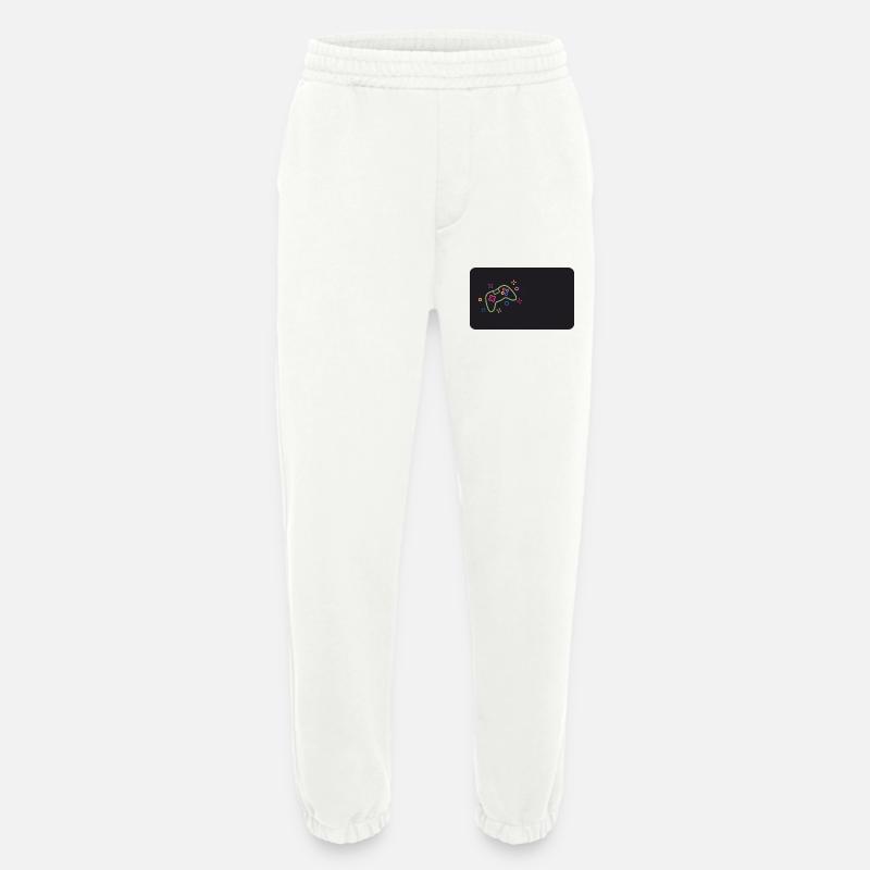 Bunter Spielecontroller auf schwarzem Hintergrund - Heavyweight Jogginghose - made by SPREAD  - OFF WHITE