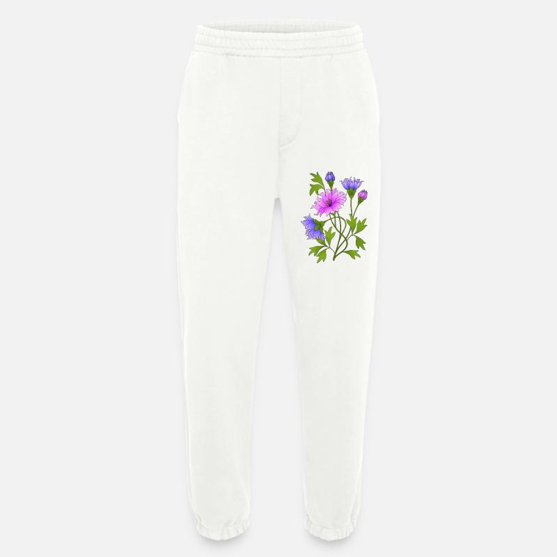 Fleur - Pantalon de jogging bio épais fabriqué en UE - OFF WHITE